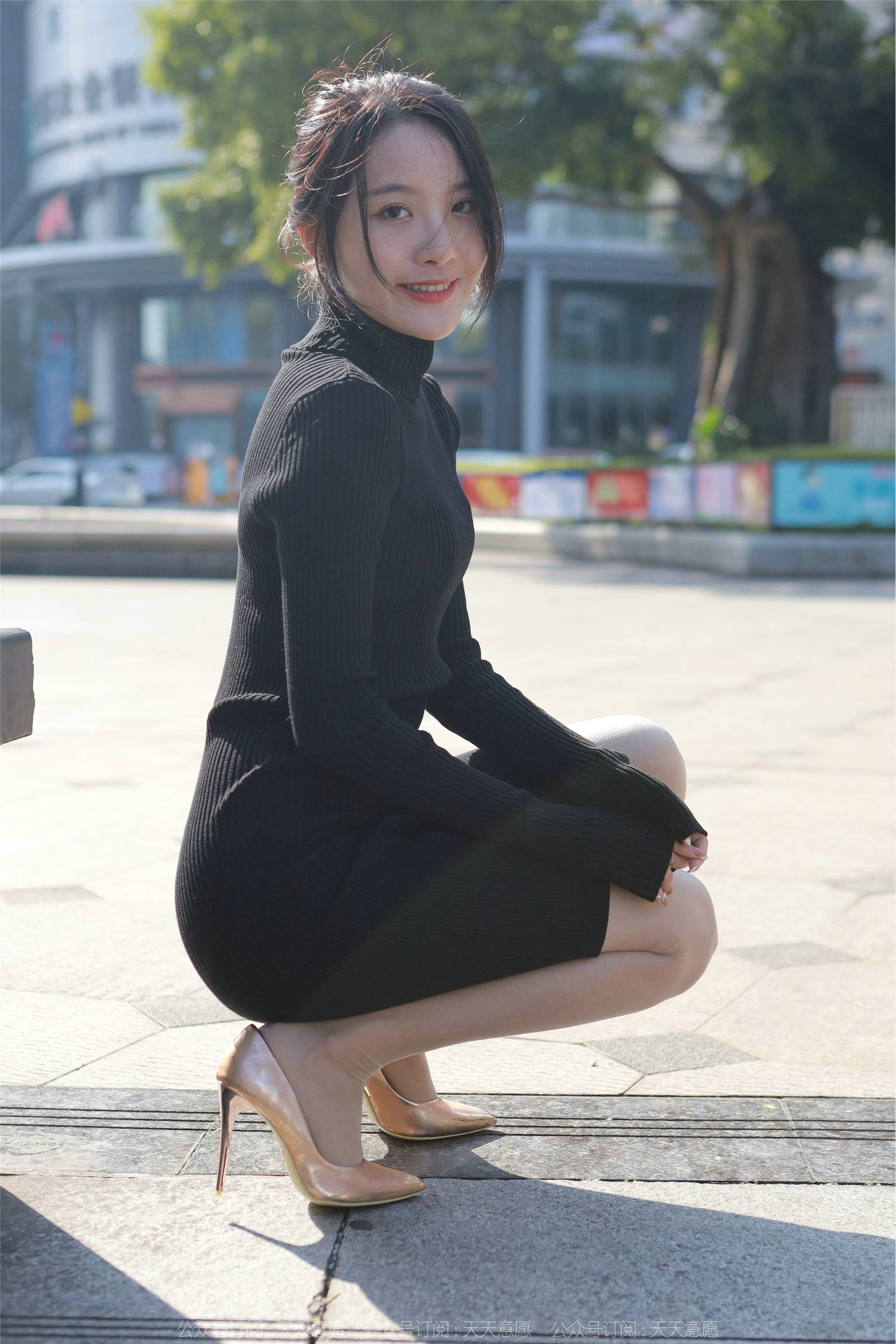 IESS异思趣向 2022.03.21 丝享家1035：婉萍《黑色包臀裙》